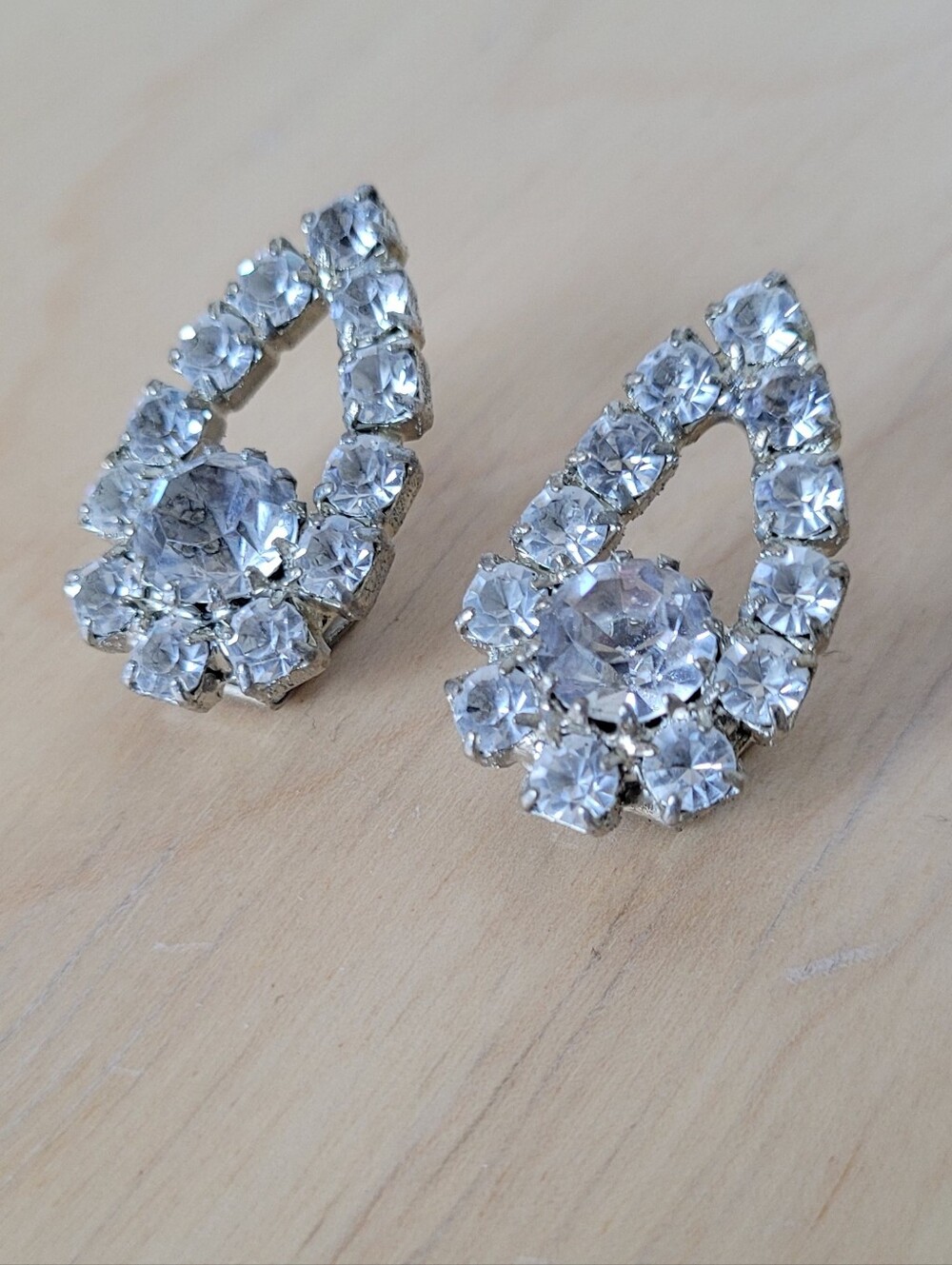 Vintage Rhinestone Shoe Clips